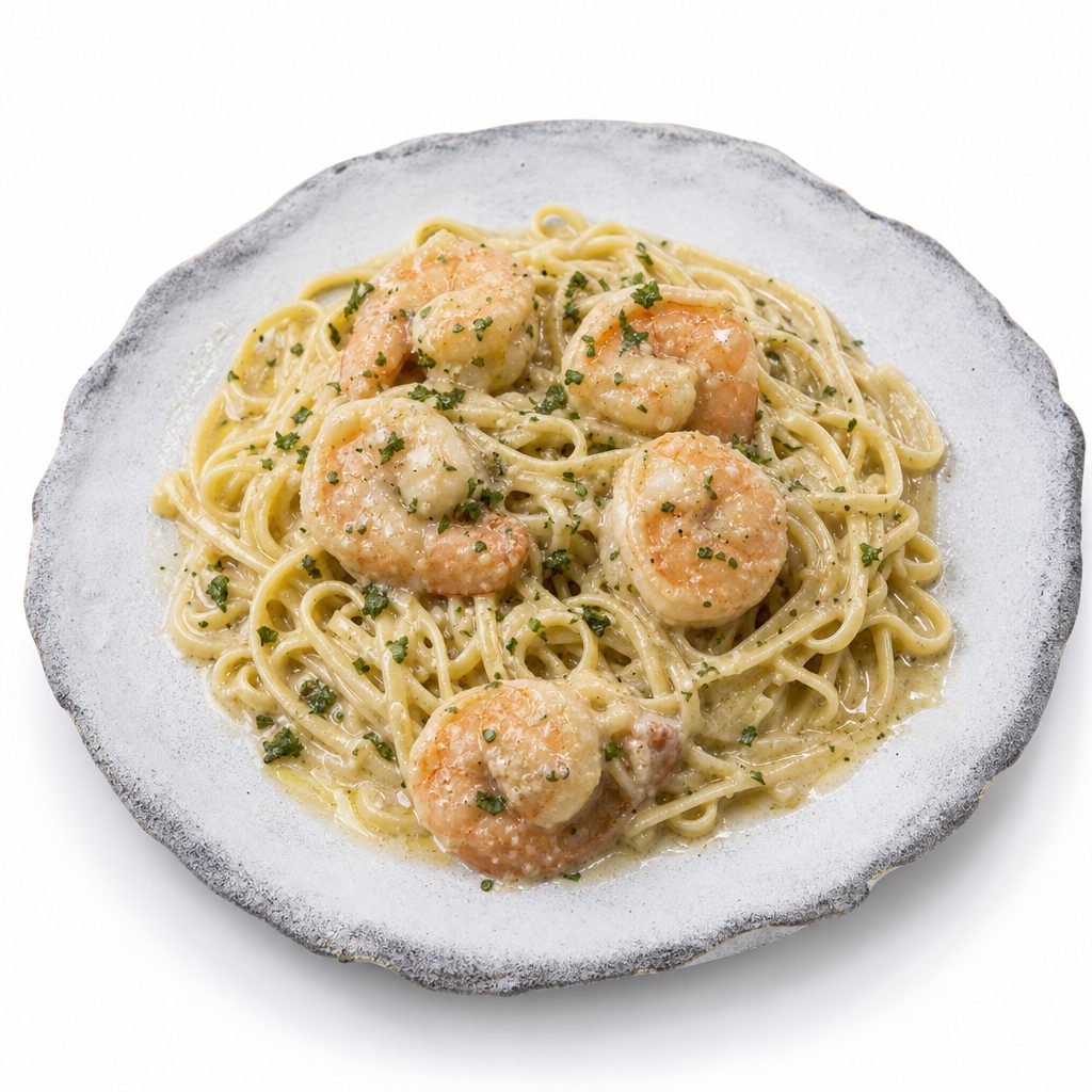Shrimp Scampi Pasta.