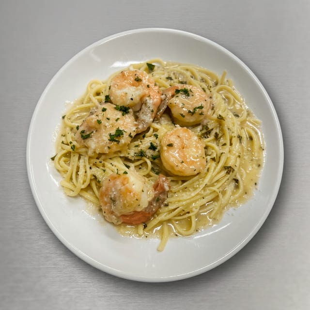 Shrimp Scampi Pasta.